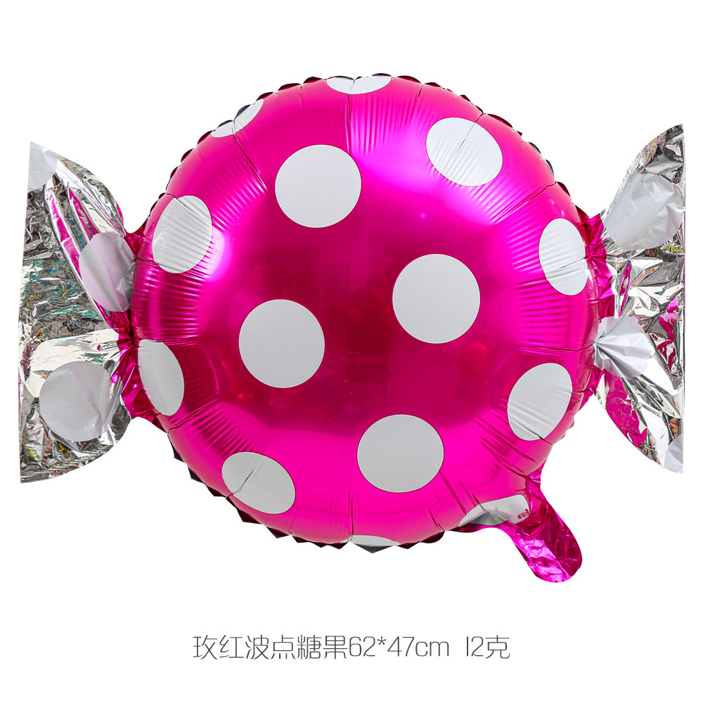 Molino de viento caramelo Lollipop globo de aluminio de 18 pulgadas fiesta de cumpleaños de los niños Navidad caramelo globo de aluminio al por mayor