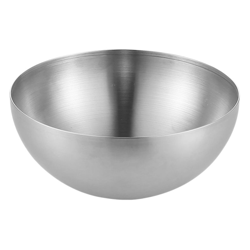 Ensaladera coreana tazón de acero inoxidable multiusos cuenca de cocina lijado Tazón de fideos fríos Tazón de fideos estilo ins redondo tazón grande al por mayor
