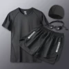 Set, swimwear, trousers, waterproof swimming cap, 4 piece set