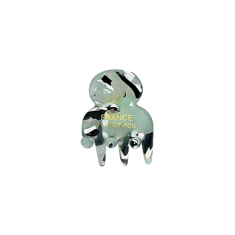 V640 24 薄荷黑白花