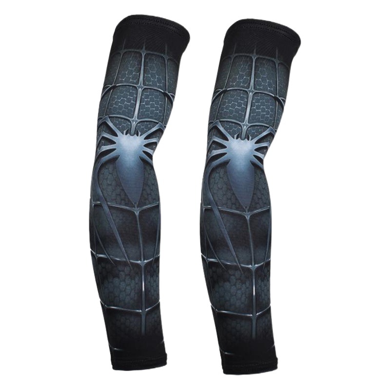 Summer sun protection oversleeve cycling mountaineering outdoor printing arm protection ultra-thin Superman Captain America sports oversleeve