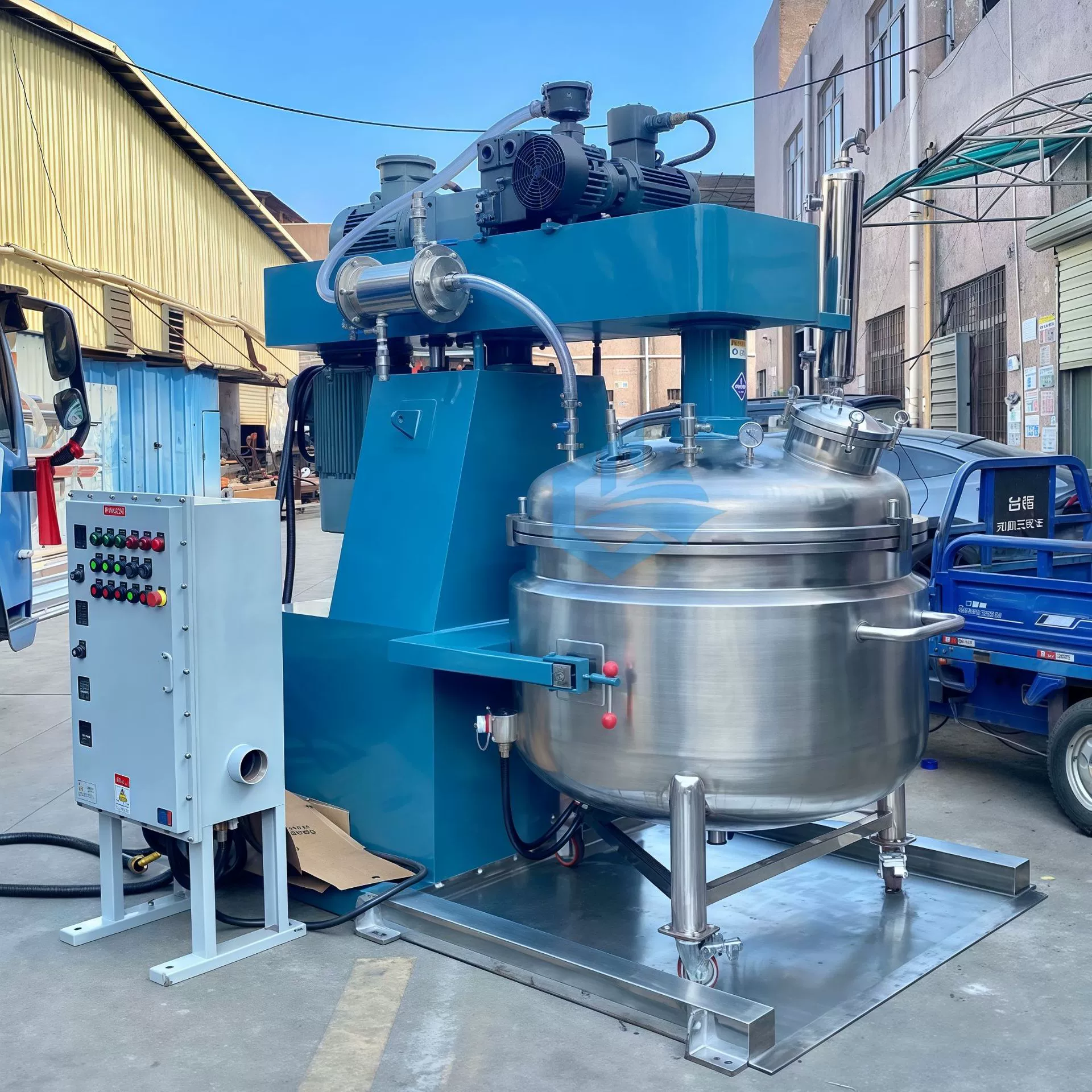 Полностью взрывозащищенная вакуумная диспергирующая машина, смеситель краски с отрицательным давлением, оборудование для вакуумной дегазации и химического смешивания.