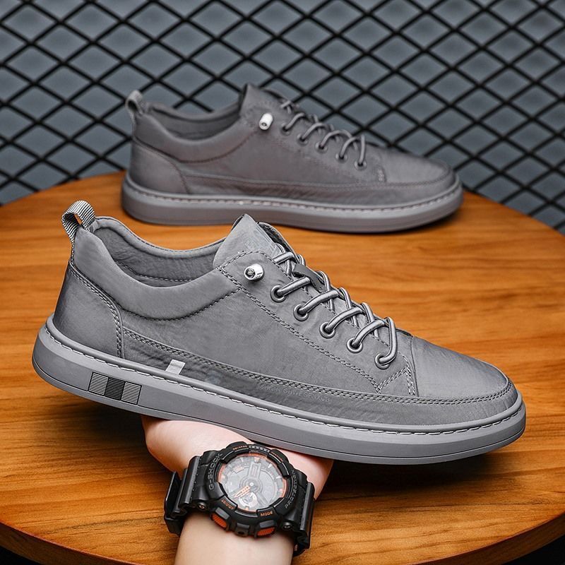 Men's Sneakers 2021 Autum New Cross-Border Popular Ice Silk Breathable Casual Men's Sneakers European Station Men's Shoes Wholesale