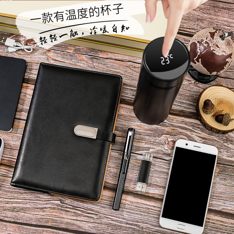 Set de regalo empresarial con logotipo personalizado, regalo para eventos de inauguración, set de recuerdo para reuniones de empresa, regalo práctico para clientes