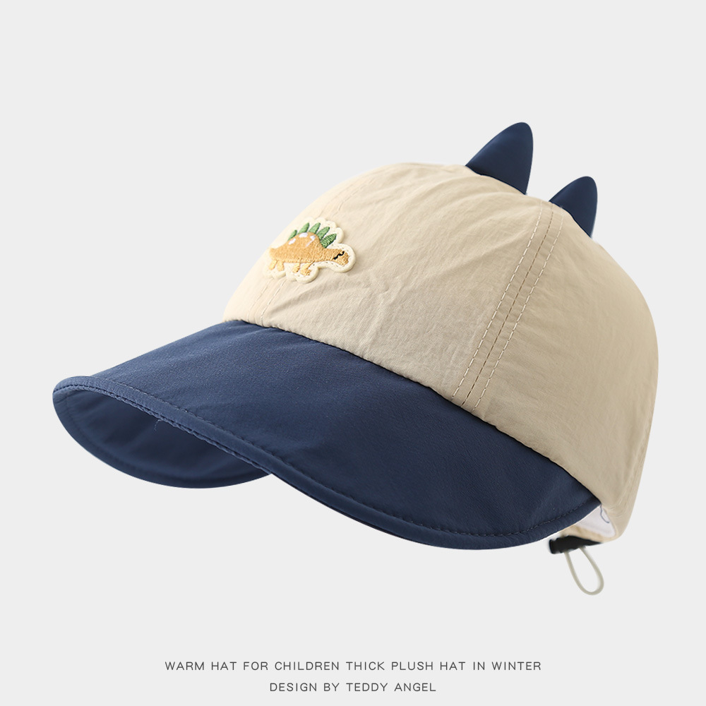 Bonitos dinosaurios para niños sombreros de sombrero para niños y niñas primavera y verano delgados super lindos sombreros de pescador de bebé de dibujos animados