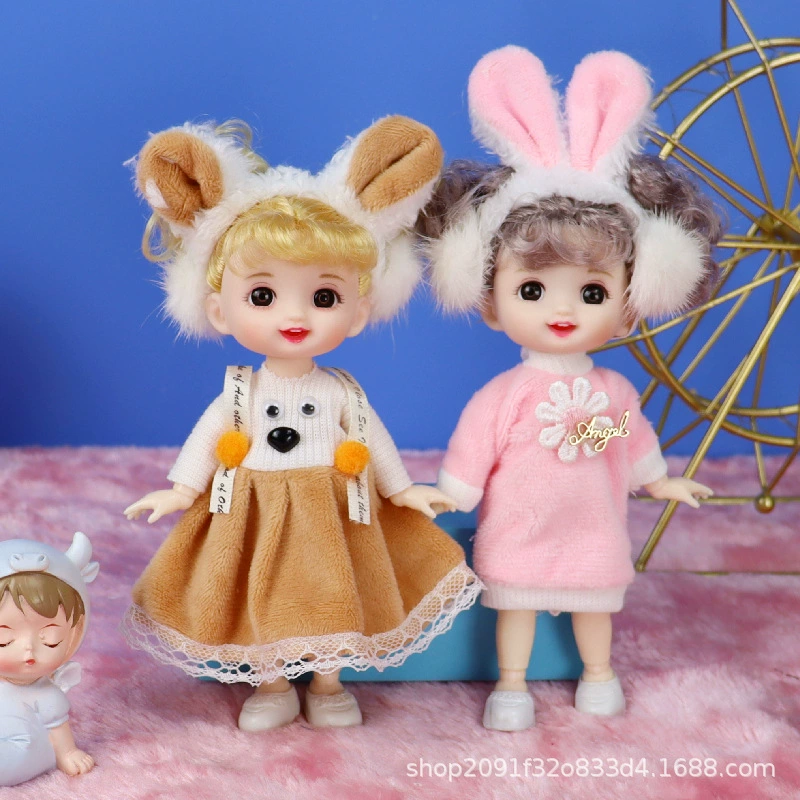 Набор кукол — Принцесса поиграем вDress-Up 17 см, Семейный набор для игры с несколькими нарядами