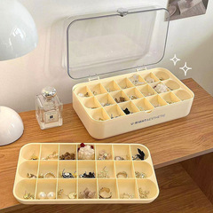 Hand Accessory Jewelry Box Home Multi-layer Transparent with Cover Dustproof Earring Stud Jewelry Box Desk Jewelry Box