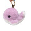 Lindo Delfín de lana real llavero coche piel ballena colgante Felpa Muñeca adornos