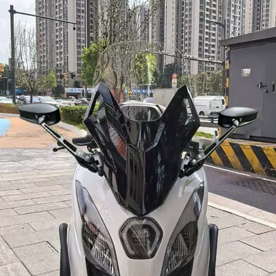 Forward Windshield Lift Bracket — Motorcycle front windshield - transparent-45aos4glossy-black-masklifting-bracketcrossbar