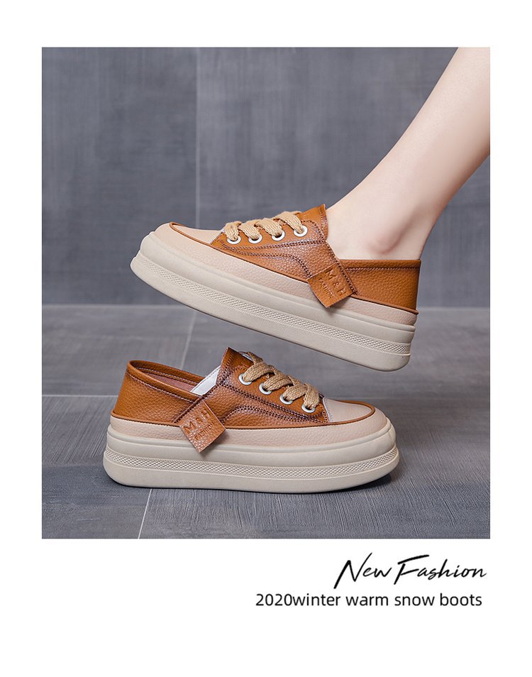 2023 Nuevos zapatos pequeños de pizarra informales, versátiles y de dos usos_voghion.com
