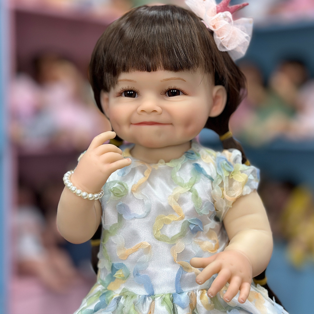 55 muñecas para niños y niñas cm para bebés con un nuevo juguete de caucho completo a través de la frontera Henghua