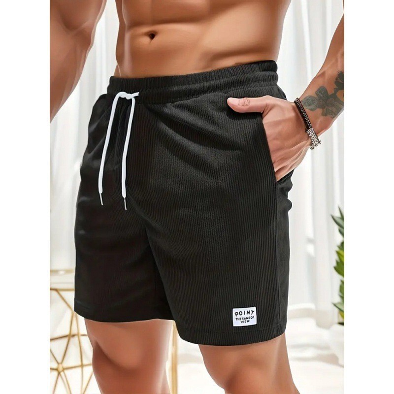 2026 New Summer Men's Corduroy Casual Shorts, Loose and Breathable Five-Point Pants, Sports Beach Pants, Trendy Brand Style 2026 New Summer Men's Corduroy Casual Shorts, Loose and Breathable Five-Point Pants, Sports Beach Pants, Trendy Brand Style