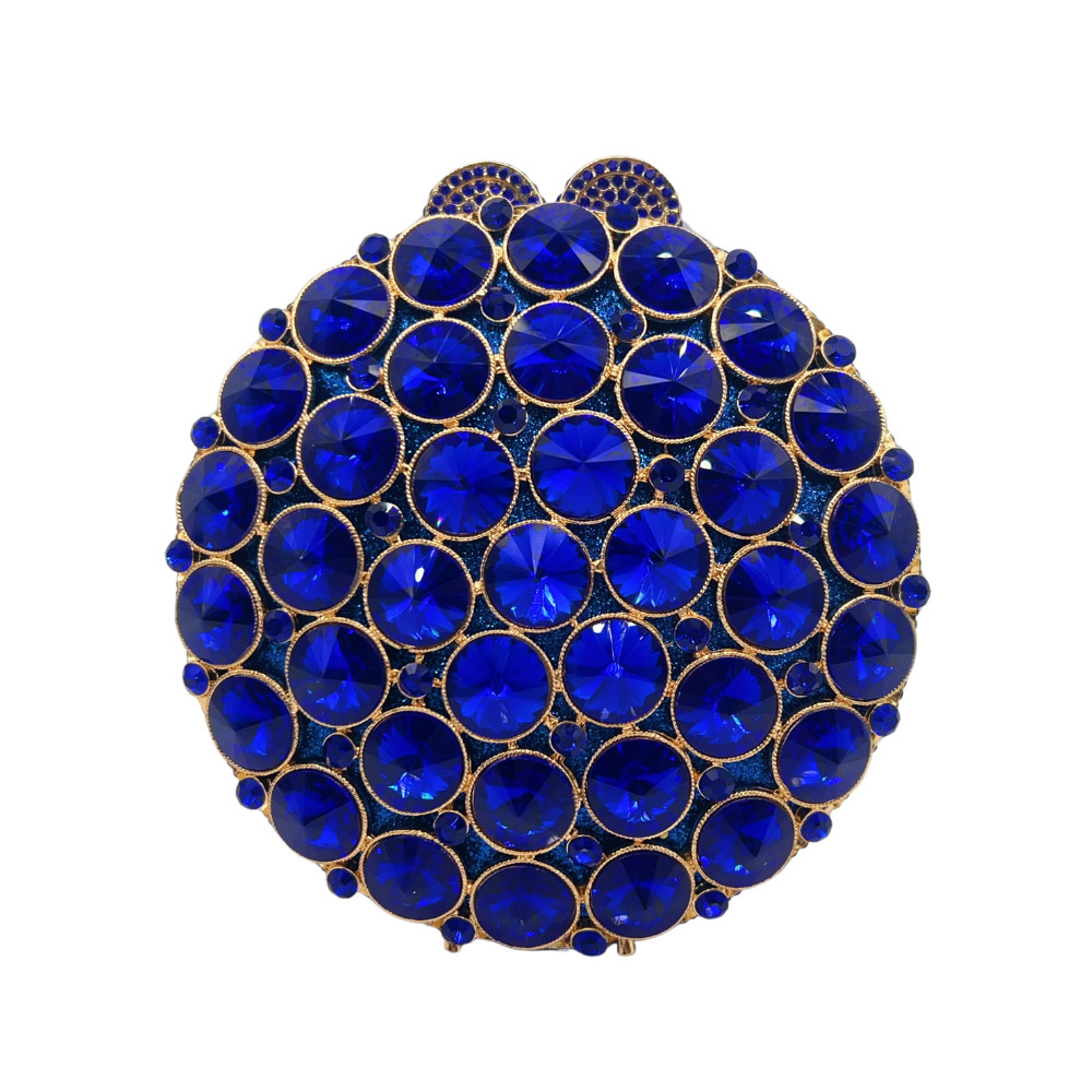 Bolsa de cena de diamantes redondos en stock bolso de diamantes transfronterizos bolso de mujer bolso de piedra duro