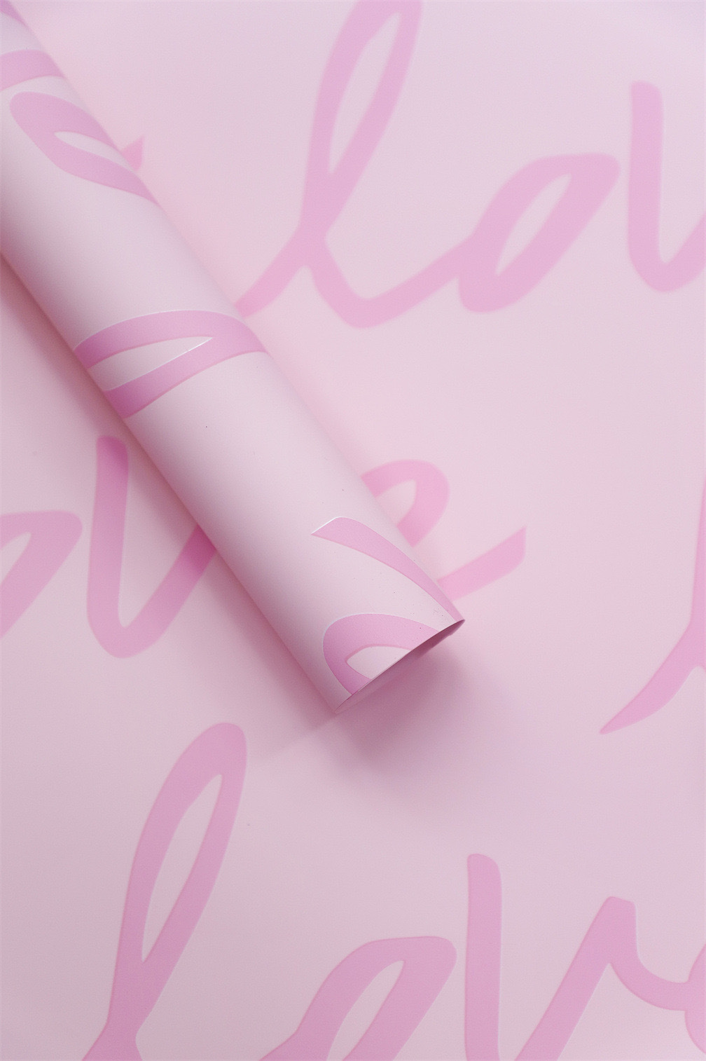 Papel de embalaje de flores de amor grosso impermeable con película de pluma de papel de embalaje de ramo de flores materiales de florista