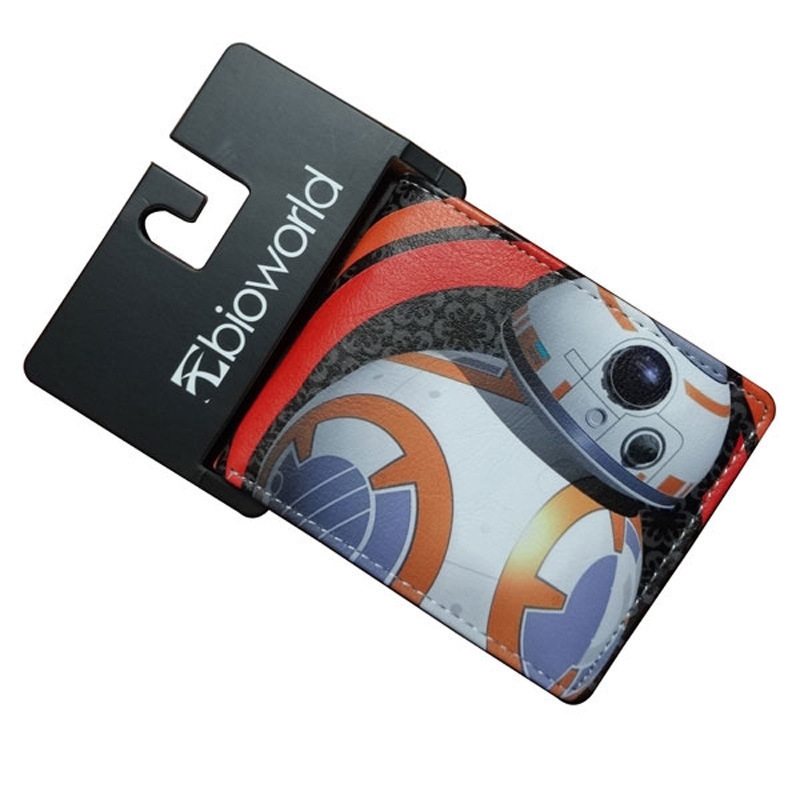 Cartera de animación alrededor de Star Wars, samurai negro, estudiantes blancos, monedero de cambio PU corto, monedero