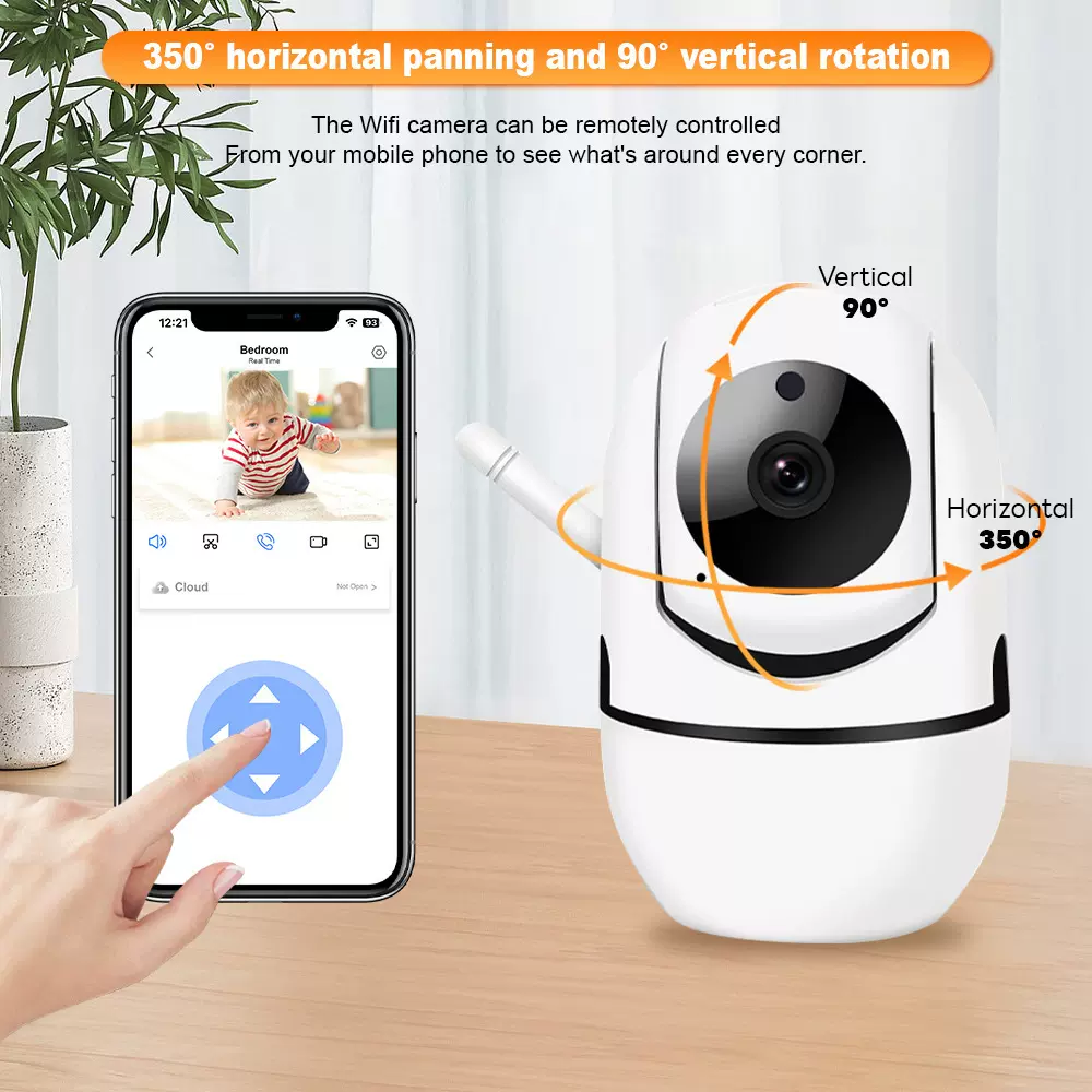 跨境小黄人无线WiFi智能监控摄像头高清红外夜视监控远程摄像机