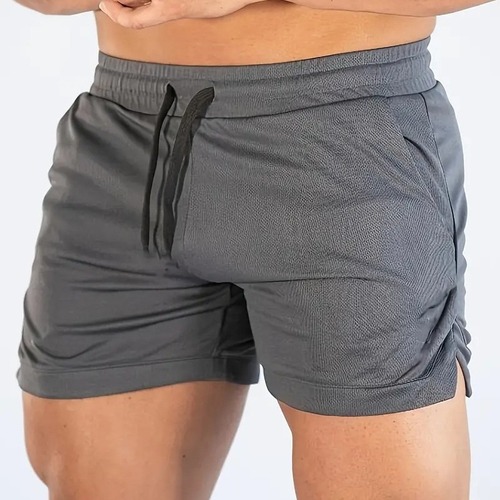 Men's 2025 Fitness Shorts for Running, Training, Quick-Drying, Breathable Mesh Beach Shorts with Dropshipping
