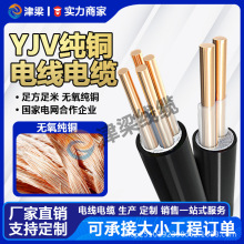 厂家直销阻燃YJV充电桩电缆线3芯10平方电线国标纯铜插座线电源线