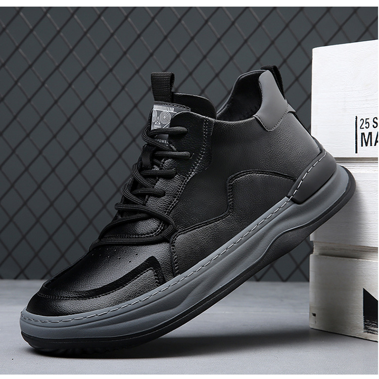 블랙 하이탑 슈즈