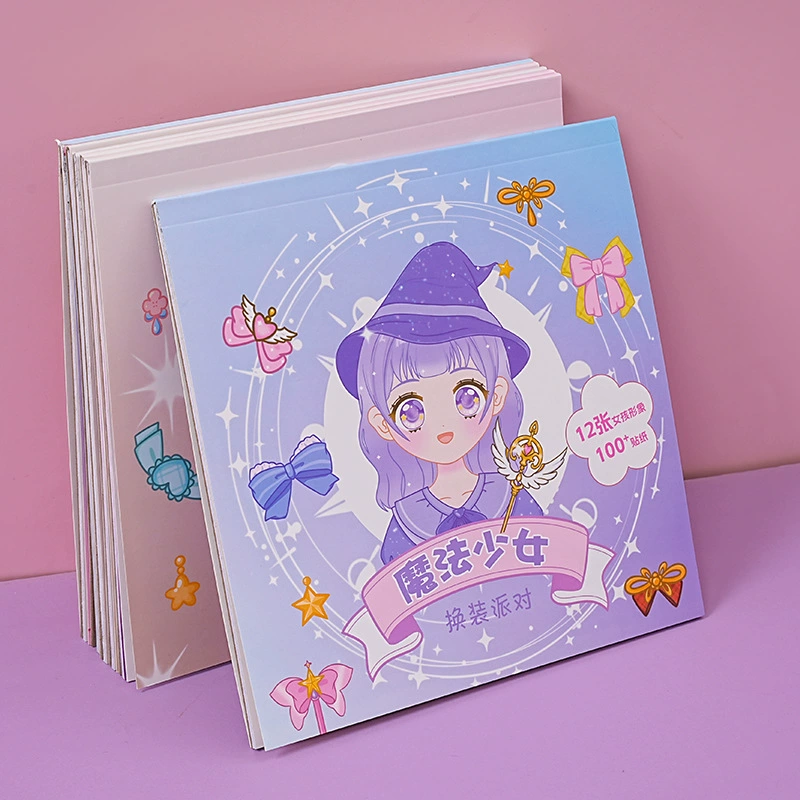 Sticker for dressing up, children's smart toy, cartoon book with stickers, 6 years