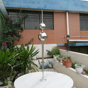 Stainless Steel Lightning Rod Engineering Project Spherical Lightning Tower Discharge Lightning Arrester Roof Lightning Protection