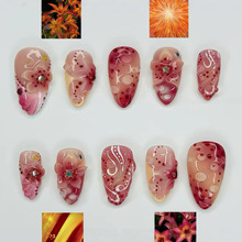 �羳�W��ǧ������3D�����׷�ʽins�߶������NƬpress on nails