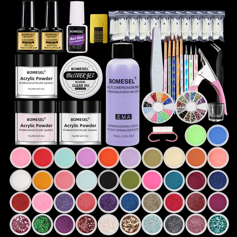 Fábrica directa de herramientas de manicura de cristal en polvo, tienda para hacer esmalte de uñas para principiantes profesionales de secado rápido en el hogar