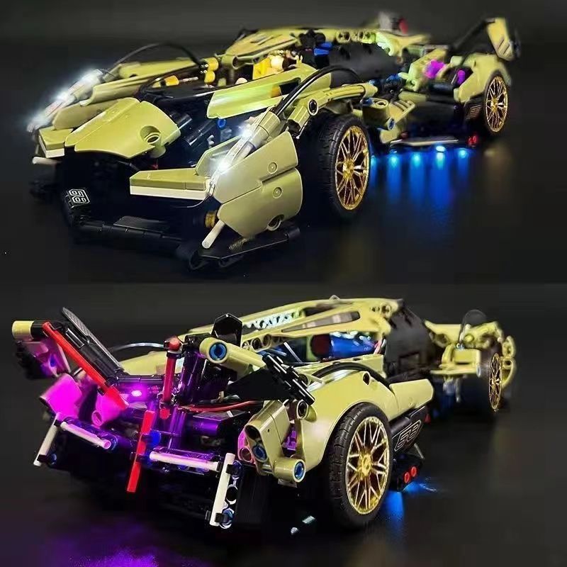 ランボルギーニ リモート コントロール スポーツカー メカニカル リンク 大人用 高難易度組み立てモデル レゴ ビルディング ブロックと互換性あり 送料無料|undefined
