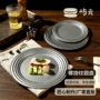 平底工业家用复古小吃盘