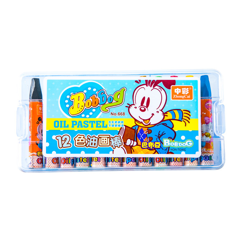 668 hexagonal aceite pintura palo 12 color crayón niños pintura traje graffiti arte pintura material estudiante papelería regalo