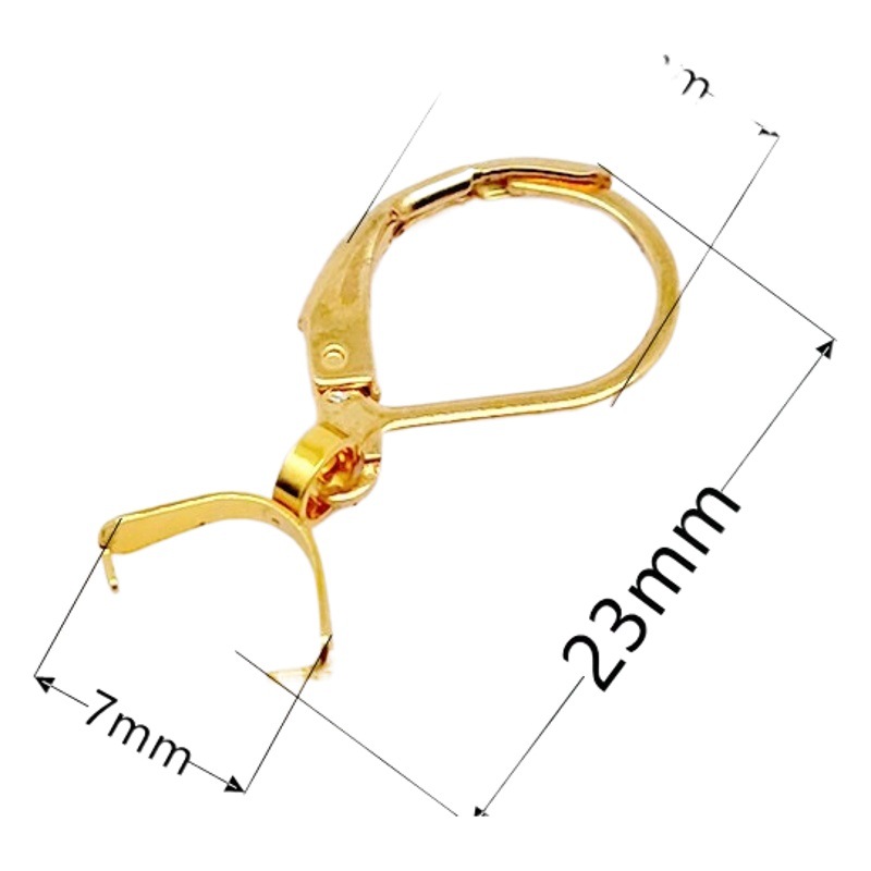 De acero inoxidable de tipo D gancho para la oreja pendientes accesorios de la semilla del melón hebilla colgante material de la joyería diy fuente de suministro de fábrica al por mayor