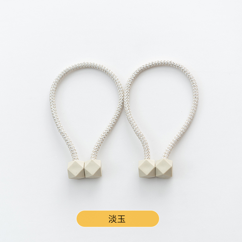 Hebilla de succión magnética transfronteriza moderna simple cubo liso correa de cortina hebilla de cortina sin perforar sin instalación al por mayor