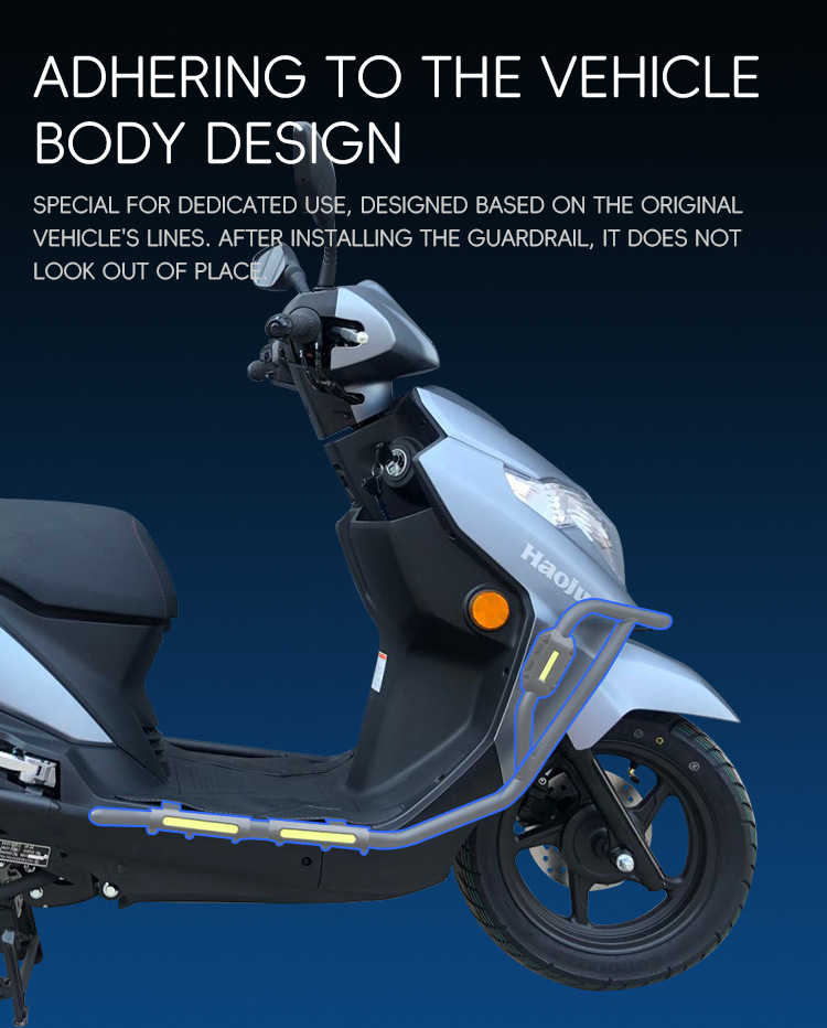 Suitable for Haojue Tiger Shark VX125 crash guards, anti-fall protection, front and rear bumpers, motorcycle anti-collision modification parts