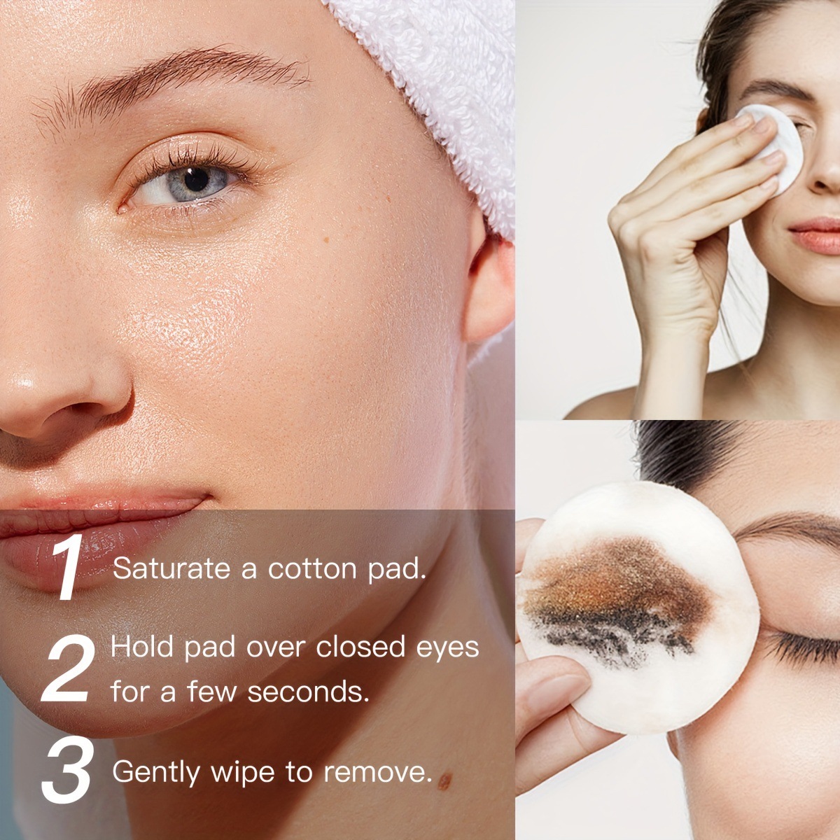 Desmaquillador de punto transfronterizo de USHAS europeo y americano, limpieza profunda, suave y no irritante, no daña la piel, desmaquillador FS348