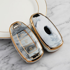 國潮新款現代汽車鑰匙套適用菲斯塔索納塔悅動ix25ix35tpu保護殼