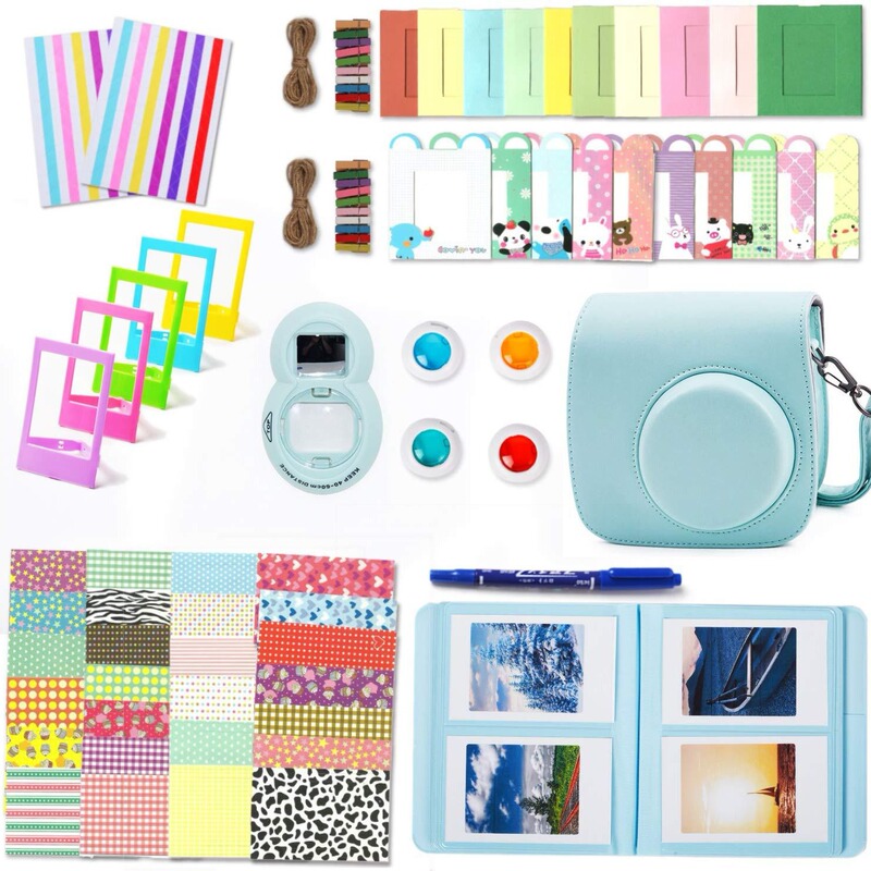 Polaroid camera accessories 10 in 1 suitable for mini 9 8+8 camera bag photo album photo frame selfie mirror filter
