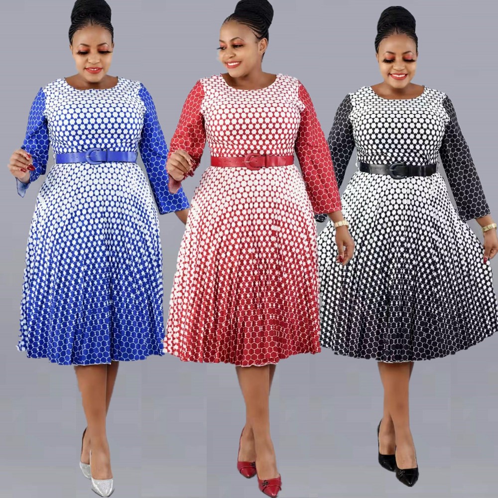 2022 African plus size women's new round...