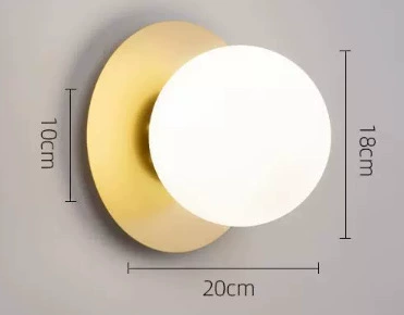 Wall Sconce stainless steel — Modern minimalist crystal wall lamp, 29×9×29 cm, light-luxury style