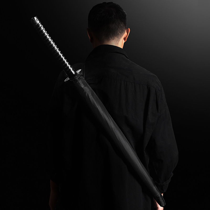 自動長柄日本武士傘刀傘剣傘直竿広告アニメ傘メーカー大量卸売りゴルフ傘|undefined