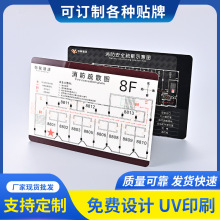 消防安全疏散示意图安全逃生指示牌亚克力制作学校酒店民宿办公楼