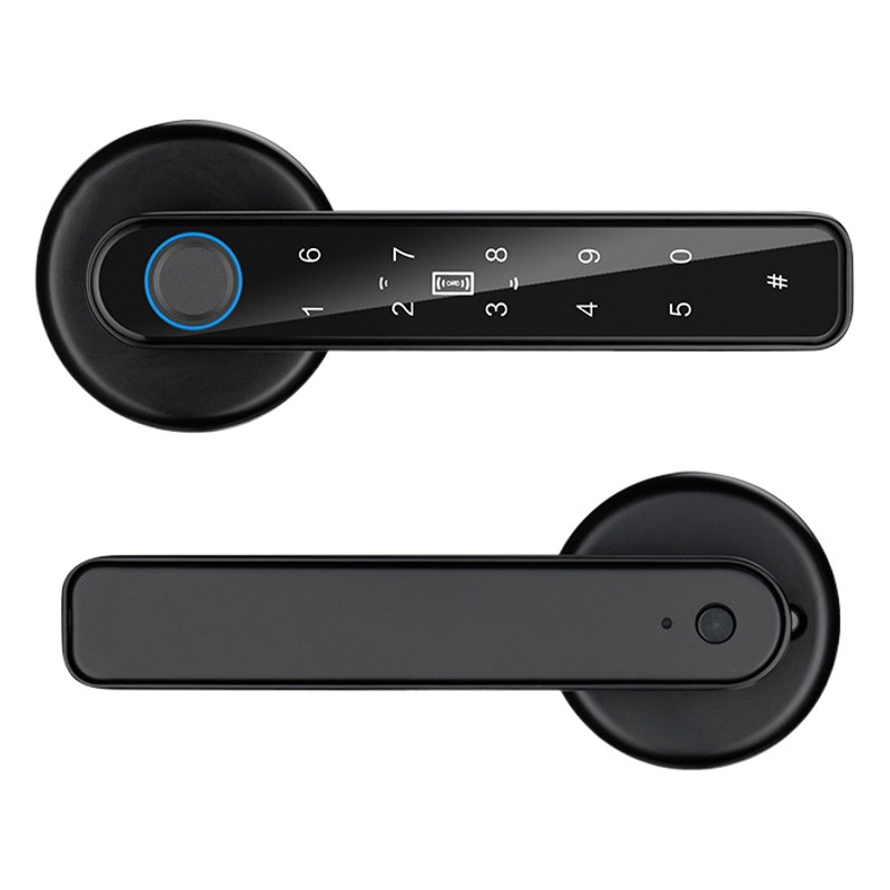 Cerradura de puerta automática transfronteriza a través de Bluetooth tarjeta de crédito cerradura de huella digital puerta interior Oficina contraseña apartamento cerradura de puerta inteligente
