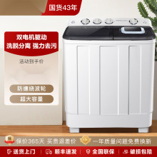 批发小鸭双桶洗衣机半自动大容量出租房家用老式双缸小型洗脱一体