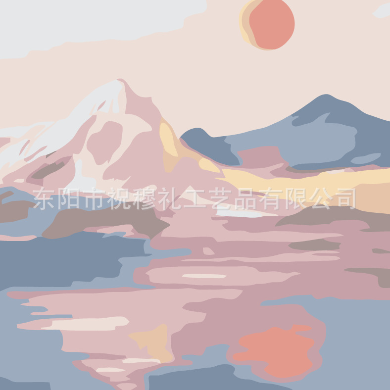 DIY digital pintura al óleo tulipán hecho a mano paisaje color pintura estudiante niños educativos color pintura relleno pintura al por mayor