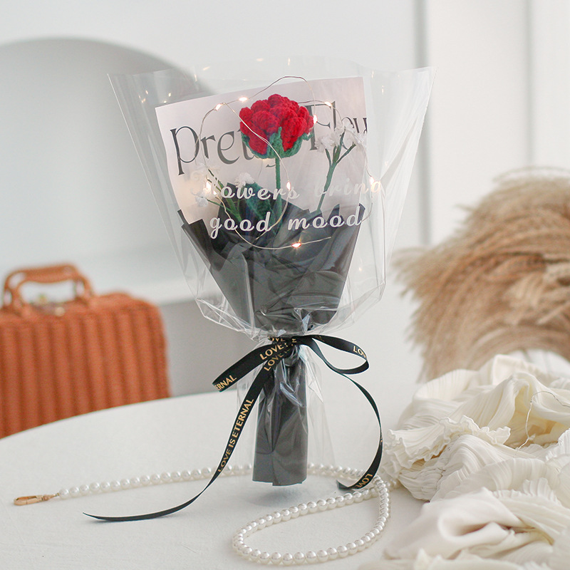 Ramo Tejido a Mano de Simulación, Empaque Elegante, Regalo Festivo, al por Mayor