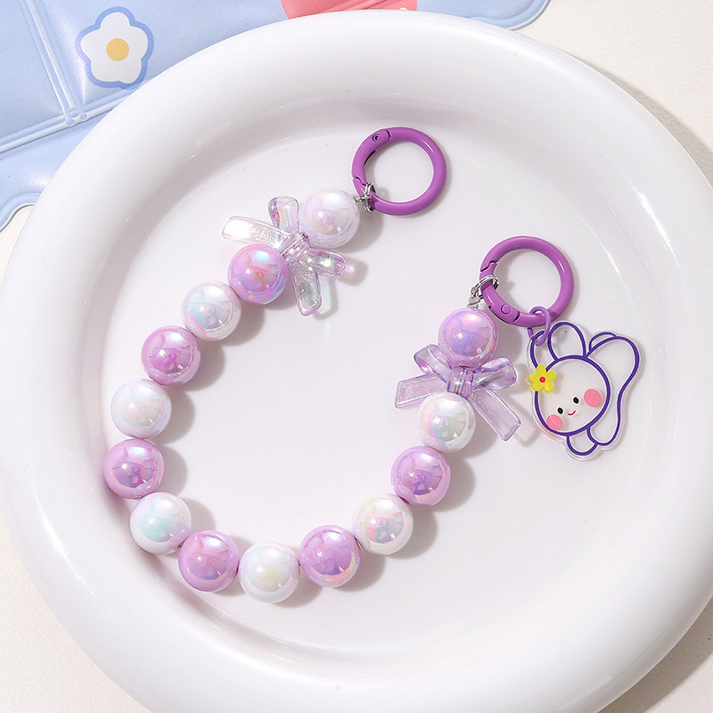 Nueva pulsera de color DIY conejo colgante sirena de color decoración de cuentas graduadas estudiantes colgantes de taza de agua