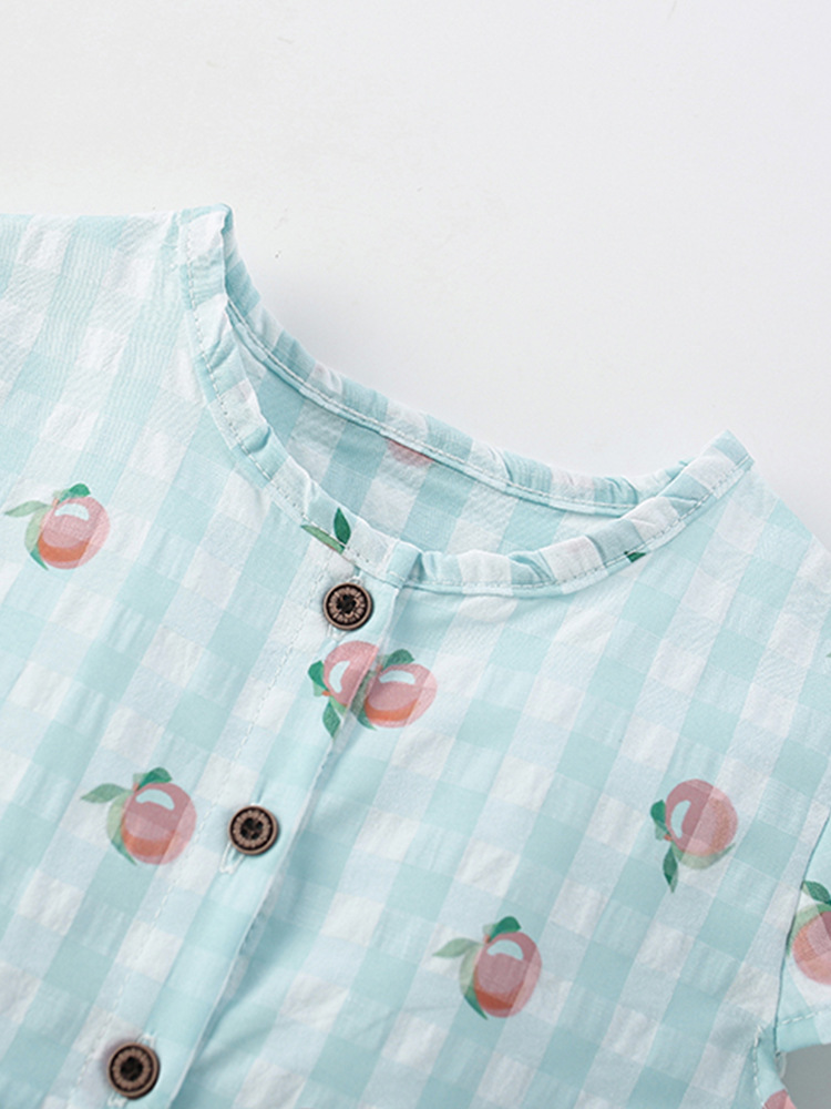 Vestido a cuadros para niñas malwee transfronterizo nuevo estilo de verano vestido de princesa para niños pequeños y medianos europeos y americanos grupo de niñas lindas