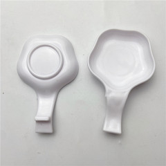 塑料白色梅花水碟  擱筆裝水擱筆書法配套用品塑料文房四寶配件