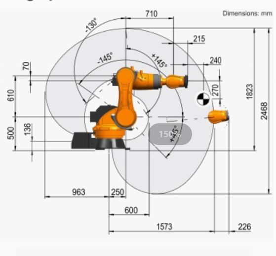 库卡机器人 KR160 R1570 负载160kg 臂长1573mm 适用于点焊
