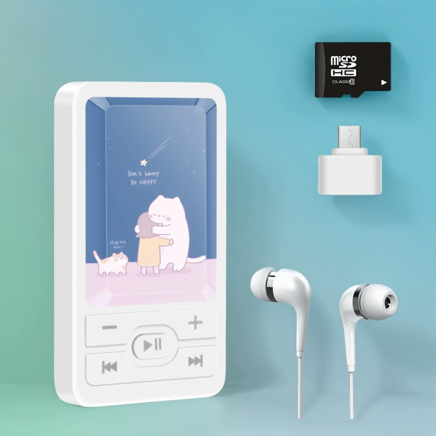 Образовательный MP3-плеер A1 для детей, мультяшный дизайн, слот под карту и наушники, варианты 4–64 ГБ