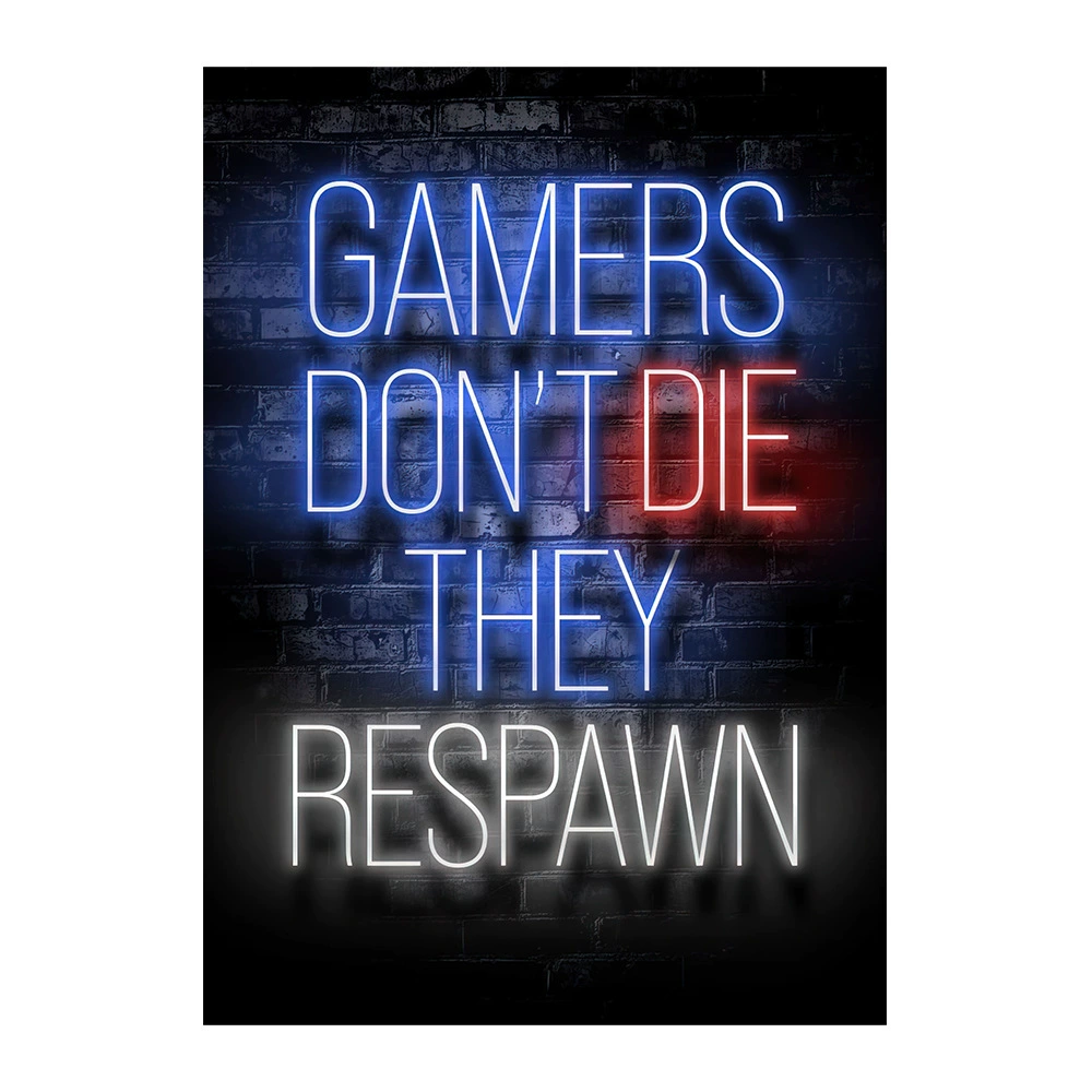 Сдельная торговля термальные продаж neon игра постер безрамочный постер висит картина современный диван фон стена декоративная холст картина ядро